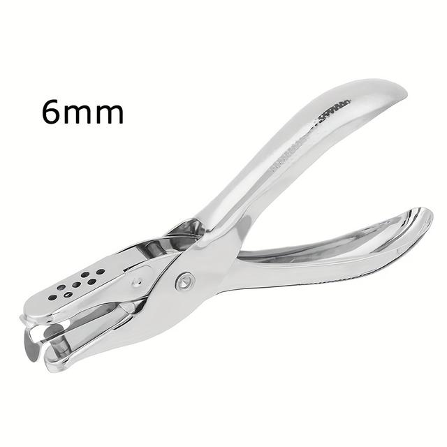 TEMU Perforadora circular de 3 mm/6 mm, una pequeña perforadora manual para tarjetas de papel y documentos de encuadernación de