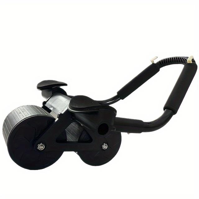 TEMU Automatic Rebound Abdominal Wheel With Elbow Support, An Ab Roller Designed For Core Workouts, Ideal For Strengthening The Belly And Enhancing Fitness.