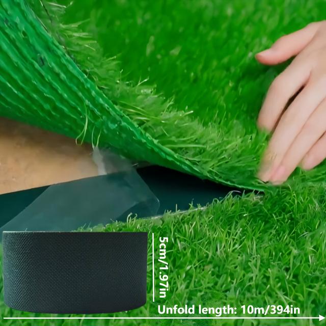 TEMU Self-adhesive Artificial Grass Seam Tape - Non-woven Tape For Soccer Field Turf & Garden Lawn | Heavy Duty Wear-resistant,