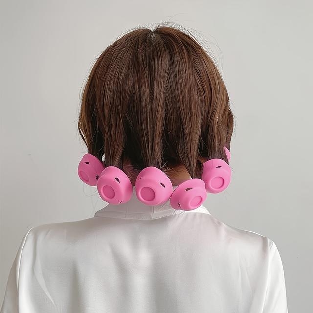 TEMU Set Of 12 Non-heat Curlers For All Hair Types - Non-heat Curlers For Styling And Permanent Curls
