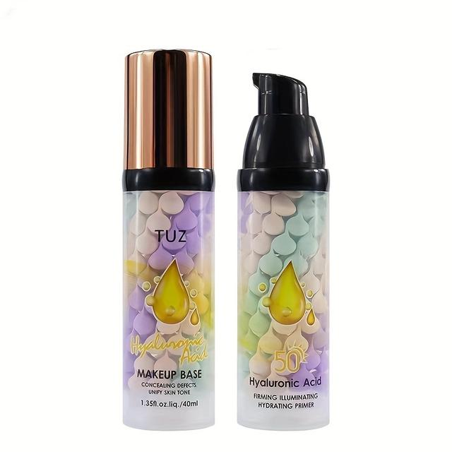 TEMU TUZ Праймер-крем у 3 кольорах - Зволожуючий та освітлюючий, база для зменшення пор для бездоганного нанесення макіяжу, тривале зволоження, для щоденного догляду за шкірою