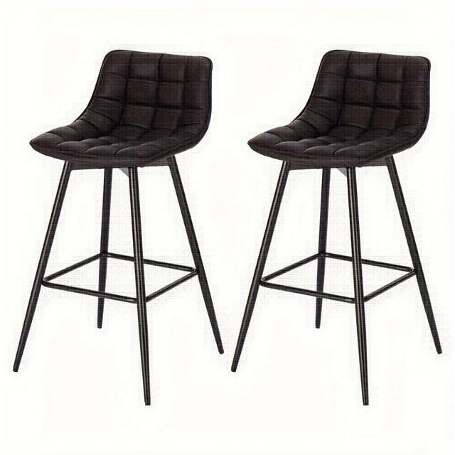 TEMU 2 tabourets de bar, tabourets de comptoir, tabourets de bar design, tabourets de bistro avec -pieds en métal