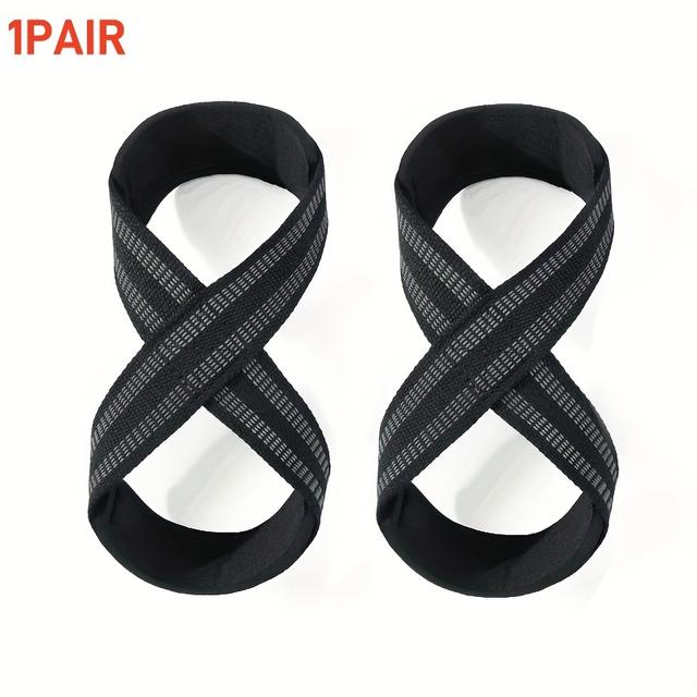 TEMU 1組 調節可能なリフティングリラップ - 滑り止めパッド付きウェイトリフティング、、パワーリフティング＆デッ用リスト - ブラック/レッド/ブルー、強化トレーニングギア、スリークデザイン、耐久性のある構造