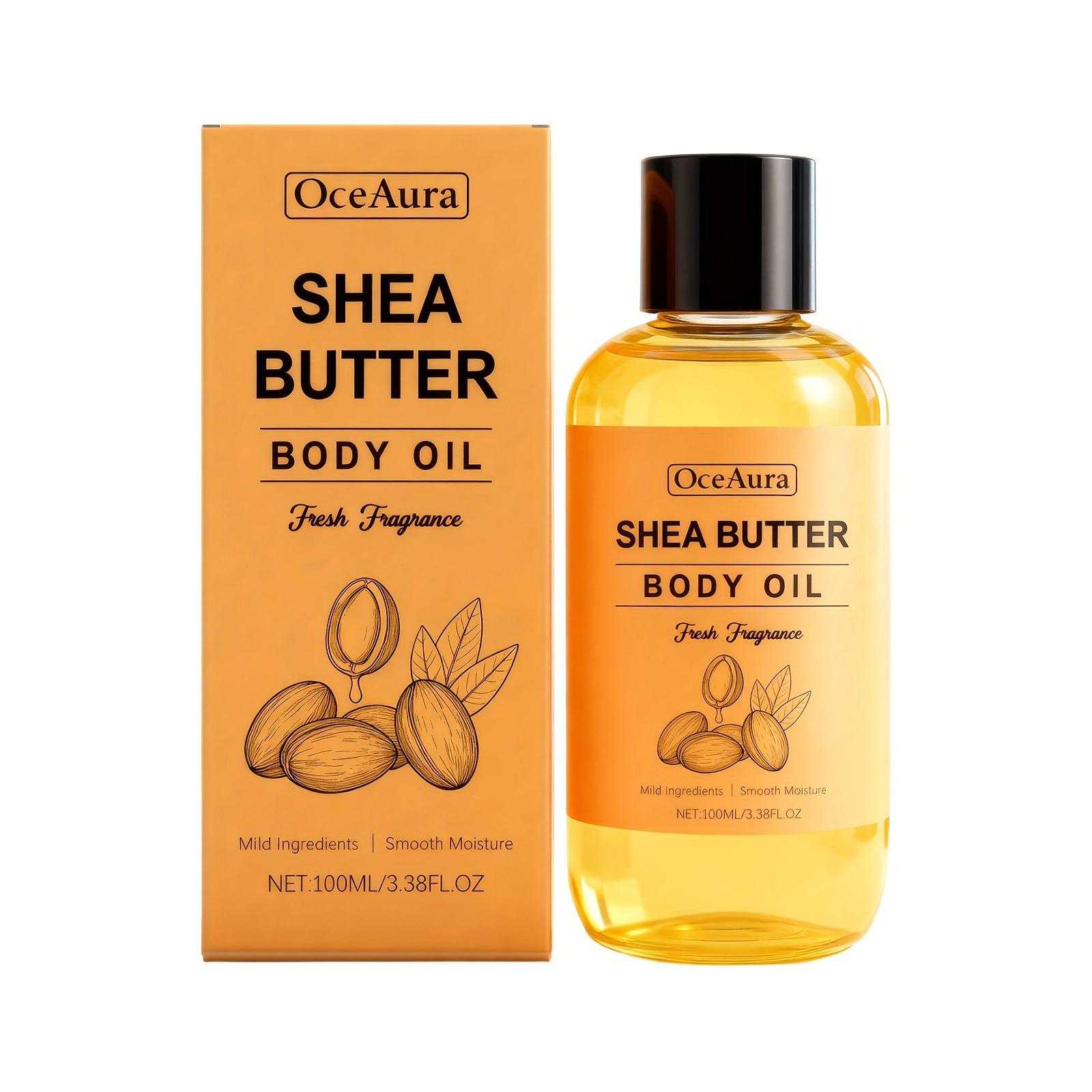 TEMU Shea Butter Body Oil, Moisturizing Skin With Shea Butter And Sweet Almond Extract, Targeted For , Moisturizing And Firming Body Massage Oil