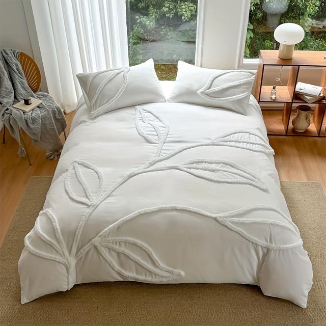 TEMU 1 beddengoed 1 dekbedovertrek 1/2 kussenslopen Zonder Kern Lan Ye Wei Rui (Tufted) Beddengoed Twee/-Delige Set Retro Huis Gemakkelijk Dekbedovertrek