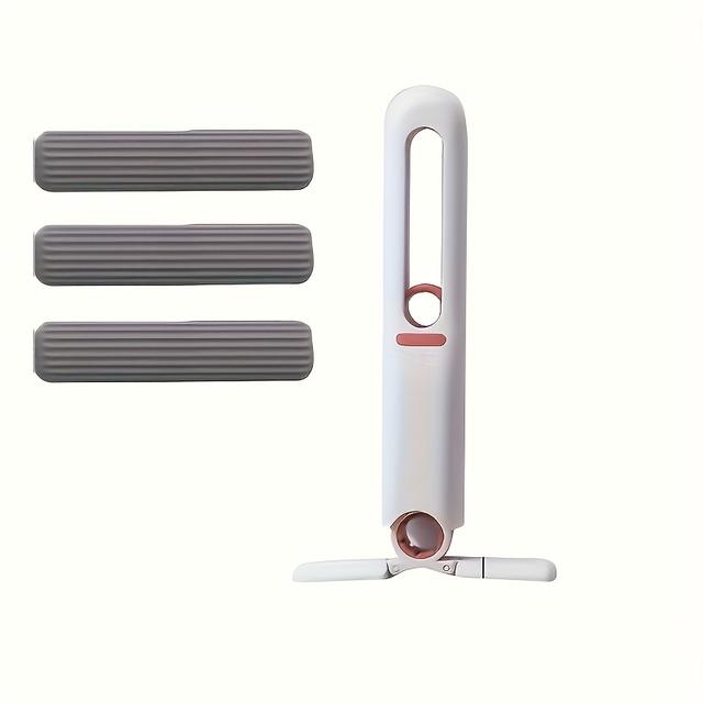 TEMU Mini Mop s 3 Hlavami – Houbičkový Stěrka, Přenosný Čisticí Nástroj se Samovyžimáním, Ideální pro Domácnost, Obývací Pokoj, Ložnici a Okna
