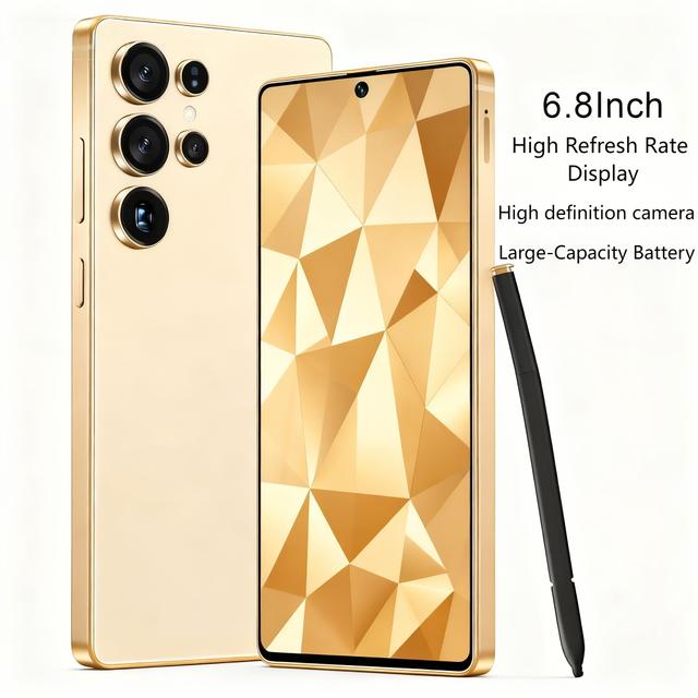 TEMU S25ultra 5g Unlocked Smartphone - Saudi National Day | 6.8" Hd Display, 8gb+256gb, Triple Rear Camera System, , Dual Sim, Fast Delivery In Ksa