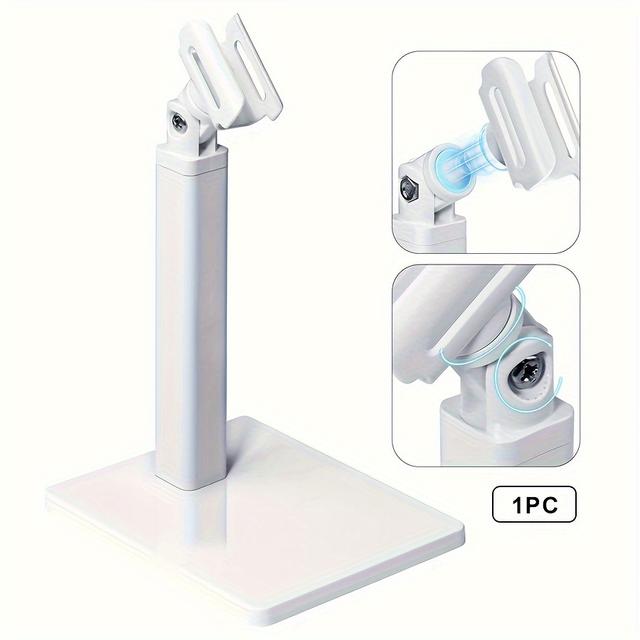 TEMU 1pc Pink/white Handheld Nail Art Lamp Holder - Multifunctional Manicure & Pedicure Stand For Home And Salon Use