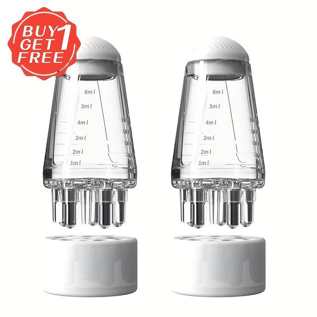 TEMU Набір з 2 аплікаторів для шкіри голови, включаючи масажний гребінець для шкіри голови та міні портативний гребінець-направник для рідких засобів для догляду за шкірою голови