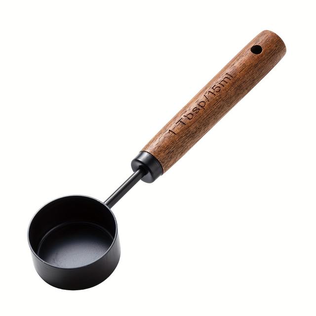 TEMU ช้อนตักเมล็ดกาแฟ 1 ชิ้น, ช้อนตวงกากกาแฟ, ช้อนไม้วอลนัท, ช้อนตวง, ช้อนวินเทจขนาดเล็ก