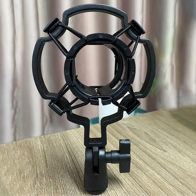 TEMU Universal Professional Microphone Shock Mount-with 3/8/m16 Thread, Mic Clip Perfectly Match The Most Of Boom Arm And Microphone Stands, For Smooth Recording