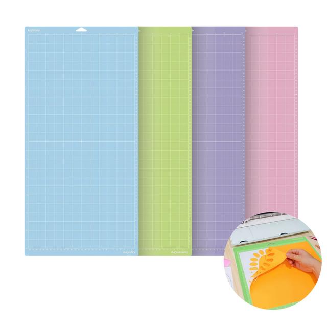 TEMU 1pc/2pcs/3pcs/4pcs Tapis de découpe réutilisables pour Maker/ Air 2/Air/One, utilisés avec carton, vinyle et autres DIY (, , , FabricGrip)