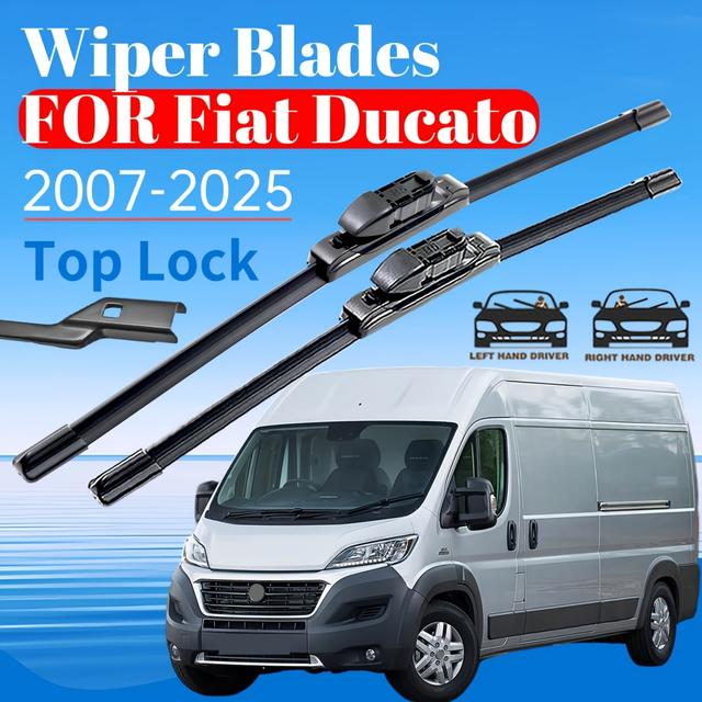 TEMU Car Front Wiper Set For From 2007 To 2025 Windshield Wiper Blade-26"+22"(for Rhd And Lhd Hand Drive)