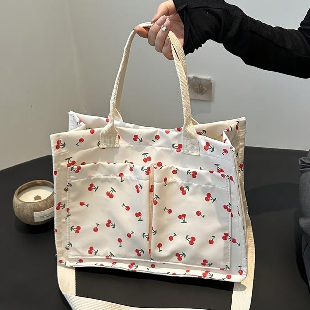 TEMU Women' Tote Bag, , Solid , , Large , Multiple , , Adjustable Strap, , Polyester Lining, Lightweight, No Embellishments,