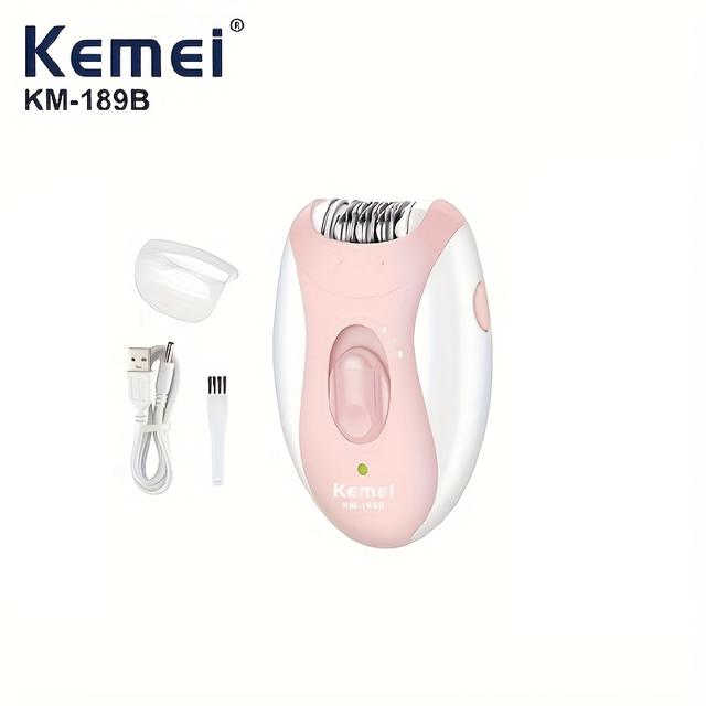TEMU Офіційний бренд KEMEI, жіночий епілятор, електричний пристрій для видалення волосся, компактний та портативний, USB-перезаряджуваний гаджет для видалення волосся