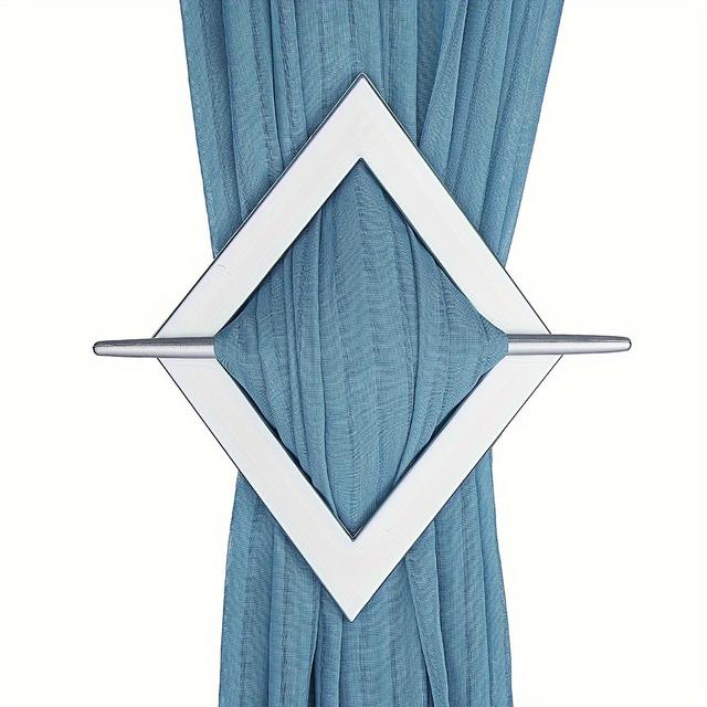 TEMU 2pcs Of Vintage Curtain Hooks - Elegantly Decorated Plastic Curtain Hooks For Home, Office, Living Room, Bedroom