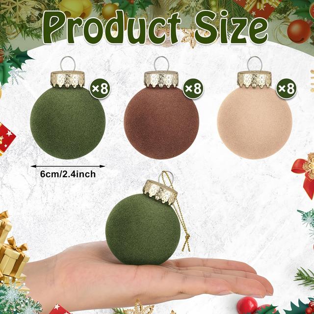 TEMU 24 Samtliche Weihnachtskugeln zur Dekoration für Bäume, bruchsichere Ornamente für festliche Partys zu Hause
