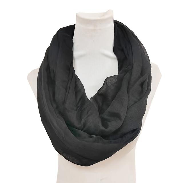 TEMU Bali Chiffon Egyszínű Sál, Áttetsző Stílusú Egyszerű Nyaraló Sál Kapucnis Kendő