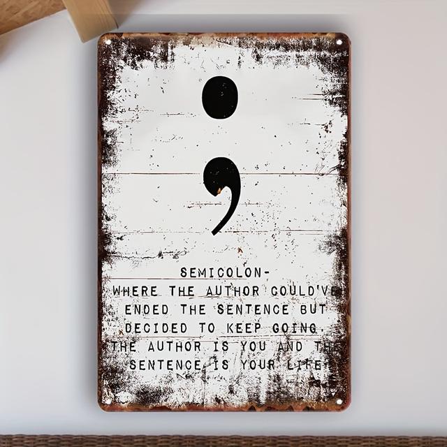 TEMU Vintage ' , The Is ' Metal Tin Sign - Garage & Outdoor Wall Decor, 12"x8" Retro Poster Gift