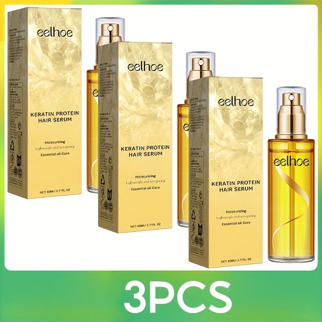 TEMU Keratin Hair Care Spray, Rich In Vitamin E, Moisturizing, Smooth Hair, Fluffy And Elastic Hair, Straight Hair Spray