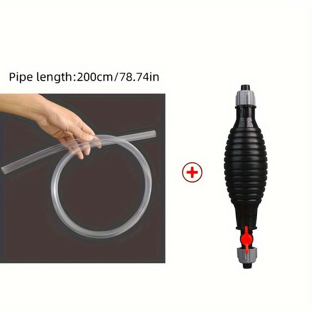 TEMU Manual Fuel Transfer Pump, Siphon Pump, For Gasoline, Gasoline, , Fuel, Gasoline, Liquid, Water, Fish Tank, Manual Manual Transfer Pump, Fuel Pipeline Pump, Fuel Pump, Car Tool Transfer Primer