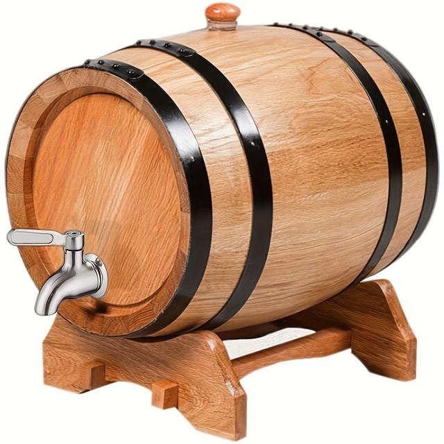 TEMU 1 صنبور فولاذي مقاوم للصدأ لبراميل النبيذ، صنبور بديل لموزعات المشروبات، مناسب لأوعية الزجاج والبراميل الخشبية لتخمير المنزل