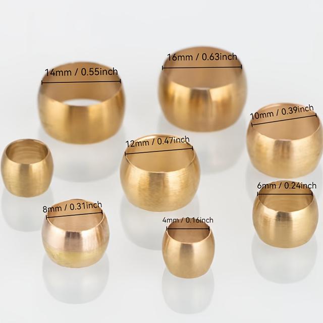 TEMU set med 21 delar, 4mm/6mm/8mm/10mm/12mm/14mm/16mm olika storlekar, oljetätning PB-packning, smörjoljerör, hylskoppling, klämma, oljepumpsrör, rörbeslag