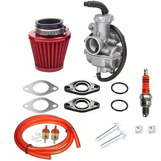TEMU Atv Motorcycle Kart Carburetor Pz20 For Xr50crf50 Xr70 Pz20mm 110cc 125c Kazuma Baja50 Cc 70 Cc 90 Cc Off-road For Motorcyclefuel Filter