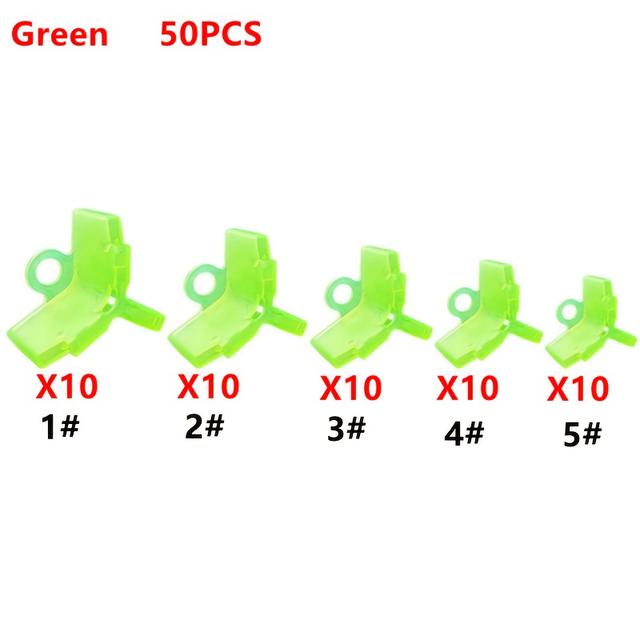 TEMU [50pcs Fishing Hook Protector] 50pcs Fishing Hook Protector Sleeves, Abs Plastic Guard, For Live Bait And Rigging, With Tackle Box Essentials For