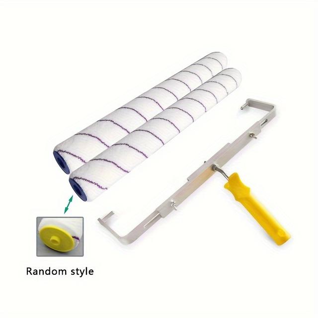 TEMU 2pcs Roller + Bracket 18inch Roller Brush 6mm Paint Roller Tool Set Wall Roller Brush Paint Roller Paint Kit Wall Painting Tool Kit