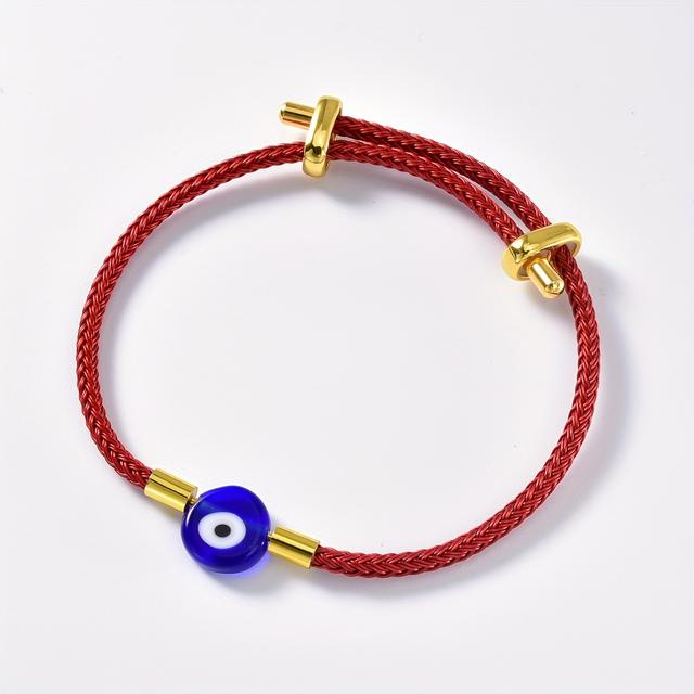 TEMU 1pc Turkish Evil Eye Red String Bracelet, A Easy And Versatile Accessory For Everyday Wear