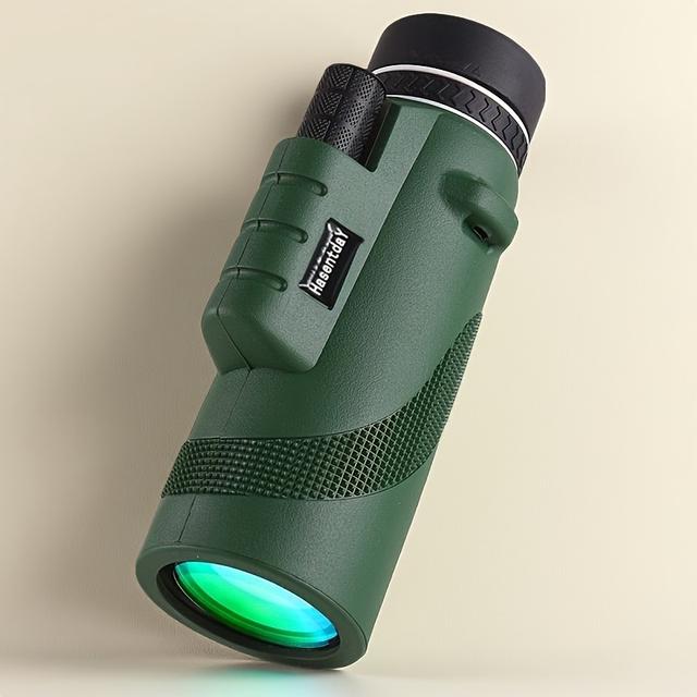 TEMU Portable Handheld Hd Monocular Telescope | Fmc Lens, 10x Magnification, Manual Focus, Ideal For Outdoor Camping, Hiking, Wildlife And Bird Watching, Sporting Events