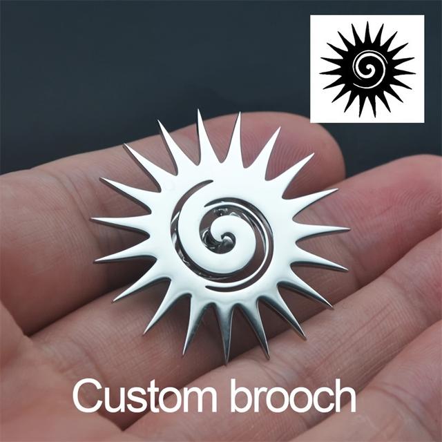 TEMU Customize A Stylish And Elegant Hand-drawn Logo Brooch For Women - Made Of Stainless Steel. Create A Hand-drawn Logo Brooch Featuring Names For As A Commemorative Gift, The For