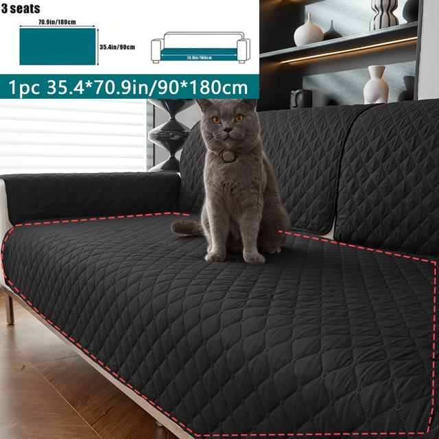 TEMU 1pc Of Pet Sofa Cushion, Ultrasonic Blanket For Pets, Suitable For Living Room And Bedroom Sofas, Usable In All And Washable