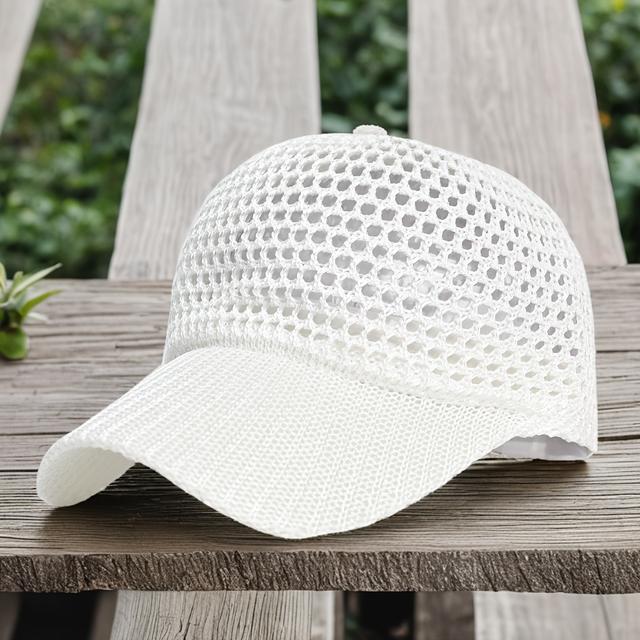 TEMU Mesh Breathable Baseball , Spring And Summer Casual Outdoor Comfortable Hat, Travel Sun Protection Trendy Simple , Gift