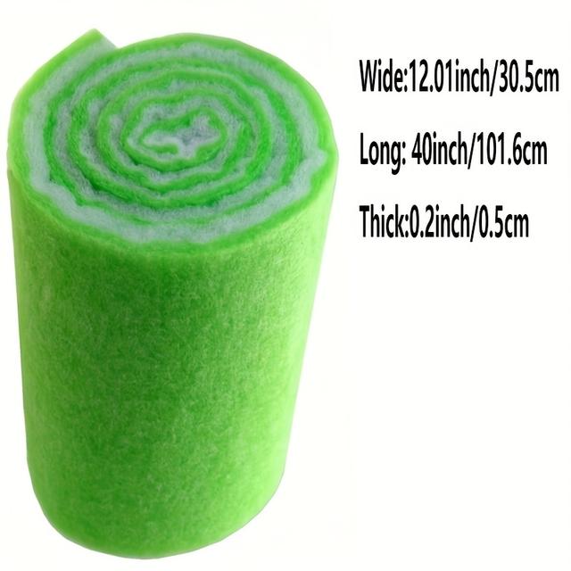 TEMU 1 шт., Високоякісний активований вугільний фільтруючий матеріал для акваріумів та ставків - Легко різати, Пінна основа без електрики для покращеного очищення води, Підходить для рибних акваріумів