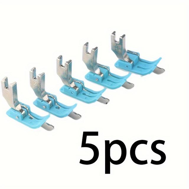 TEMU (5 шт.) Пластикова направляюча для для промислових швейних машин SP-18, з лівими та правими обмежувачами, видимим натисканням нитки для тканини Оксфорд та ножовою натискною підошвою
