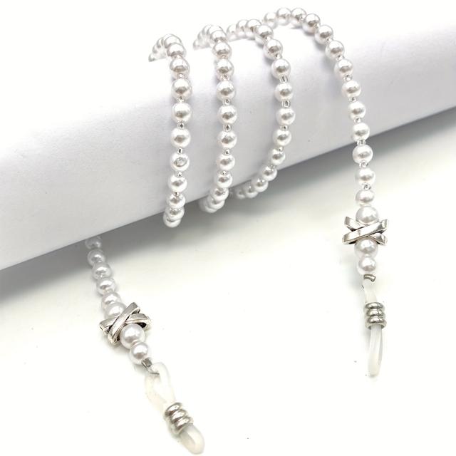 TEMU X Handmade Beaded Eyeglass Chain For Women, Anti-loss Anti-slip Neck Strap For Reading Glasses And