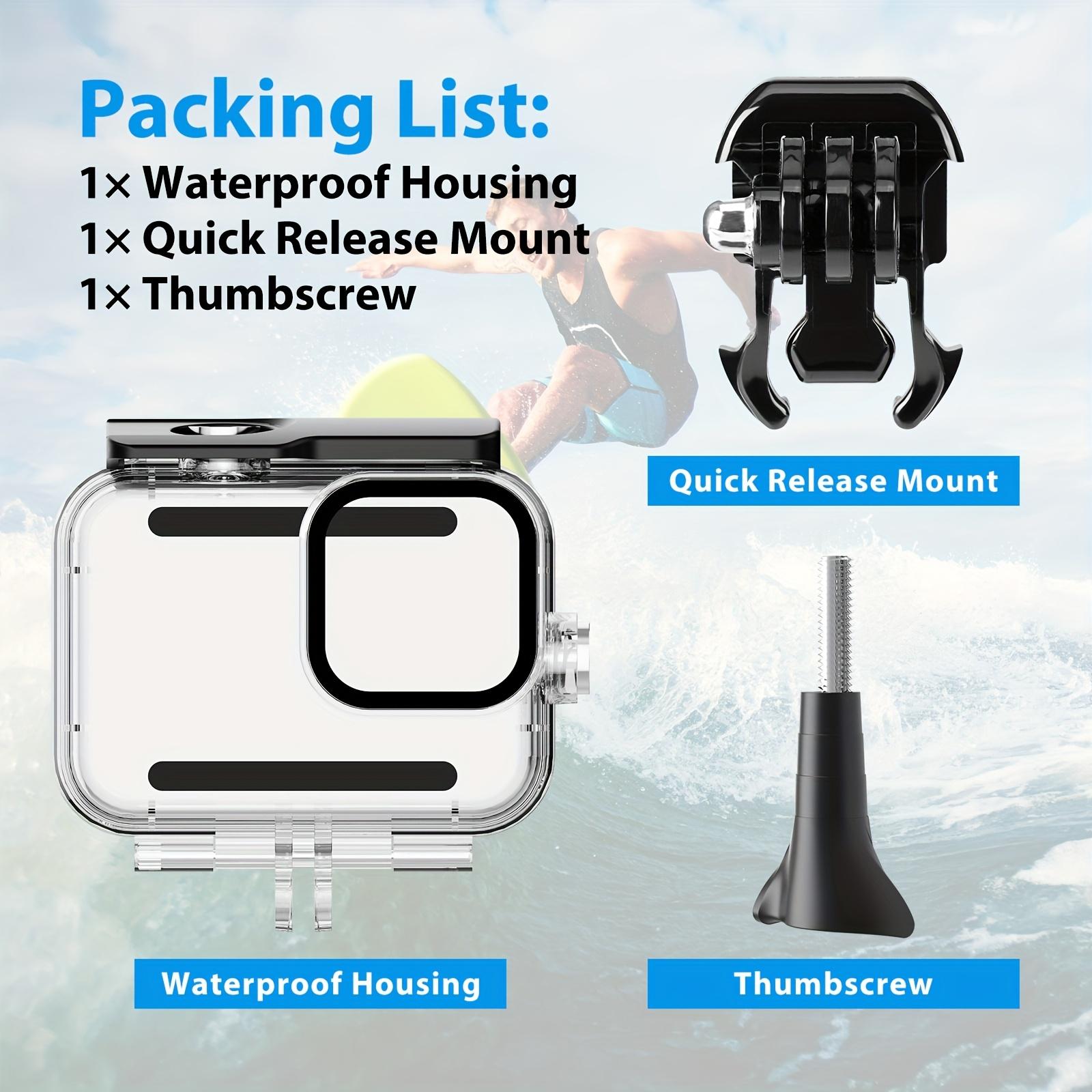 TEMU 196ft/60m Case For Hero 13/ For Hero 12/ For Hero 11/ For Hero 10/ For Hero9, Protective Underwater Diving Housing With Additions For Hero 13/12/11/10/9 Action Camera