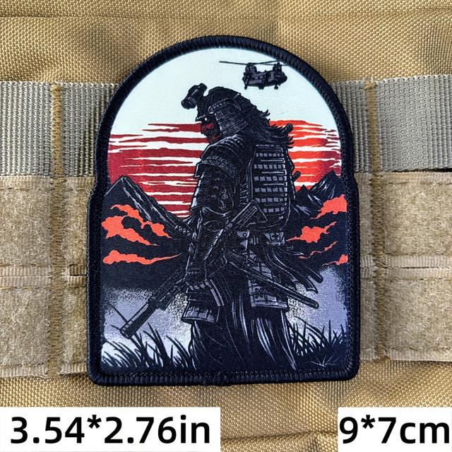 TEMU Patch Tático | Distintivo de de Lâmina Dupla com Adesivo Mate