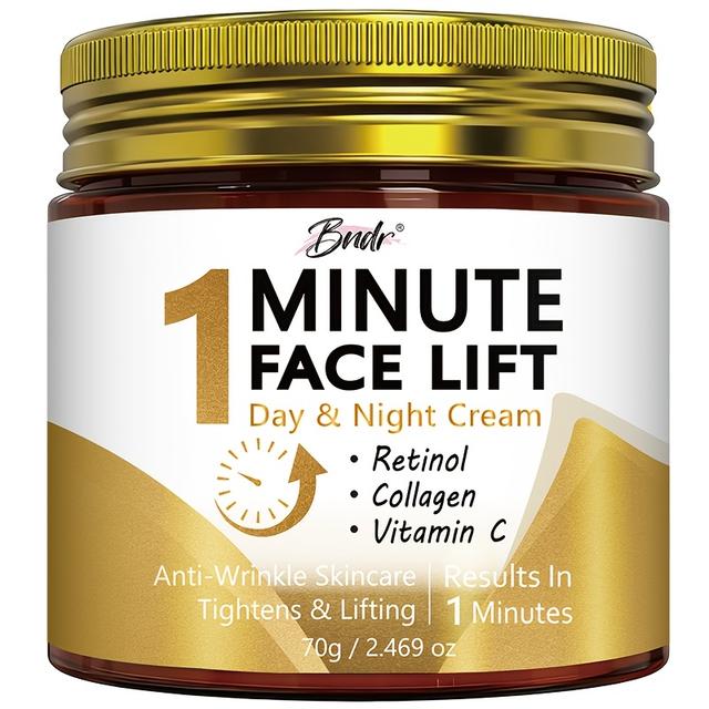 TEMU 1-minute Facial Lifting Cream, Wrinkles, Containing Retinol And Hyaluronic Acid, Long-acting , Skincare, Compact And Convenient For Travel, Used For Holiday Gifts.