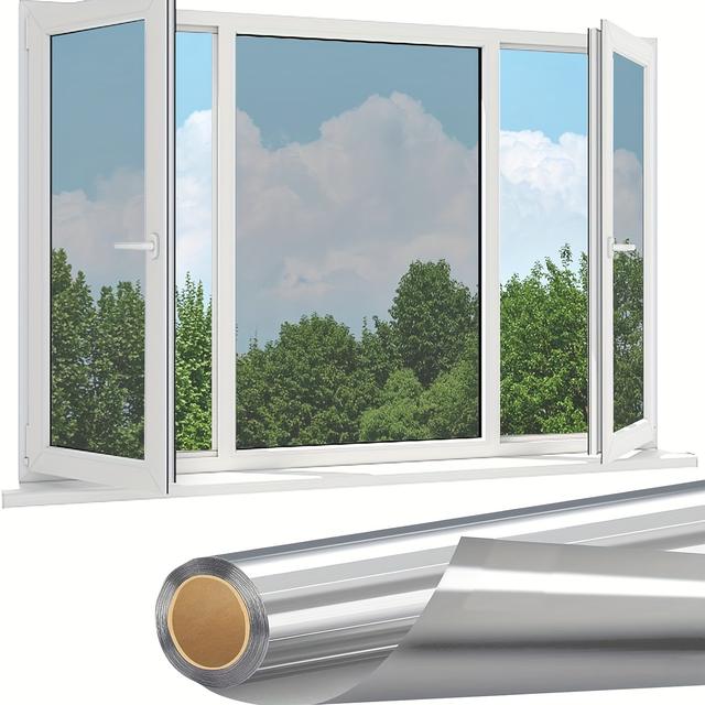 TEMU Reflective Window Film For Privacy, Allowing Visibility From Inside While Blocking . Static Cling Window Tint Controls And Heat, Perfect For Home Use
