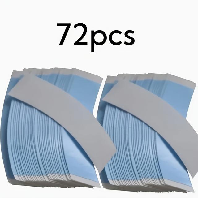 TEMU 72pcs Inyou Double-sided Lace Front Wig Tape For Women - Transparent Adhesive Strips For Secure Hairpiece Fixation, Unisex-adult, With Natural Hairline, For Wig