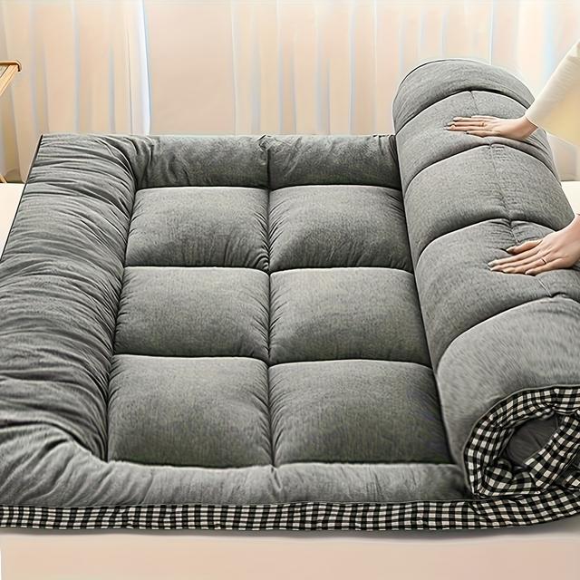 TEMU Slim Cooling Mattress, Futon Mattress For The Floor, Rollable Tatami Mat, Compact Folding Sleeping Pad, Floor Lounger, Guest Bed For Camping Or Couch Use