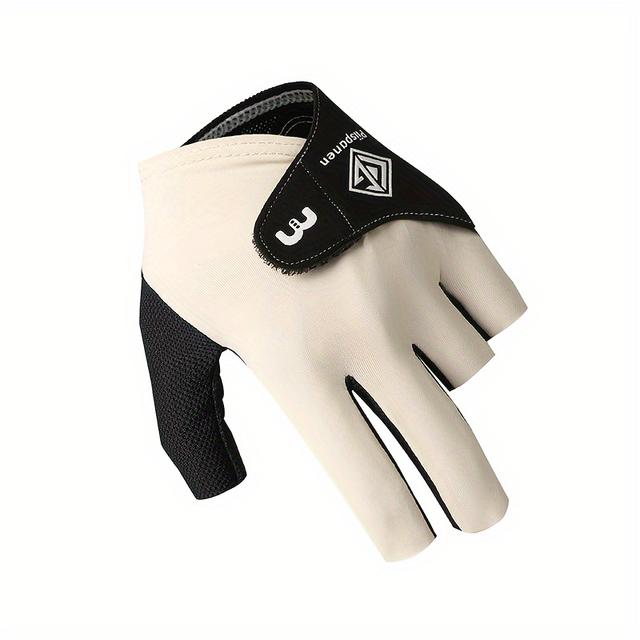 TEMU Linkshänder Billardhandschuh - Atmungsaktiv, Rutschfest, Snooker & Pool Ausrüstung, Strapazierfähiges Polyester, für Sportbegeisterte