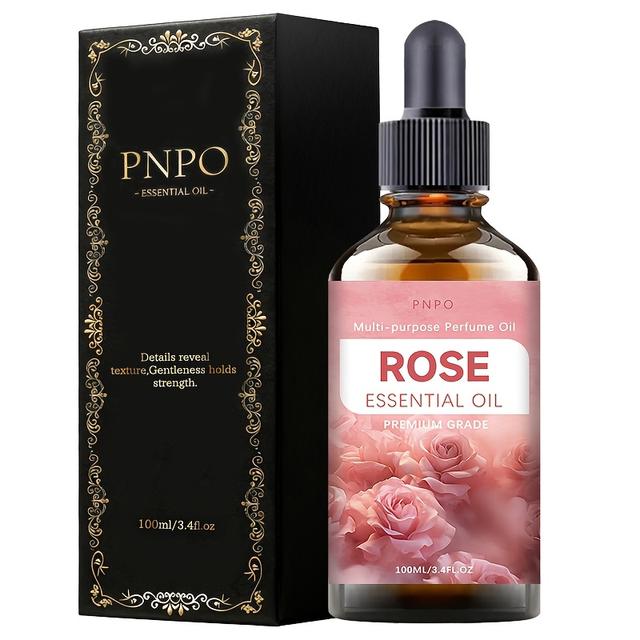 TEMU Rose Essential Oil, 100ml, , Alcohol-free Moisturising Formula, Suitable For Moisturising And Hydrating And Body. Ideal For Skin, Hair, Massage And Bathing; Suitable For Types. For Any Occasion.
