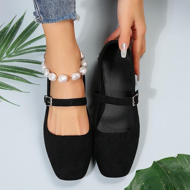 TEMU Damen Neue Frühlings- und Sommermode Versatile flache Mary Jane Schuhe, zum Tragen mit Röcken, bequeme Schuhe für Damen, Dameschuhe