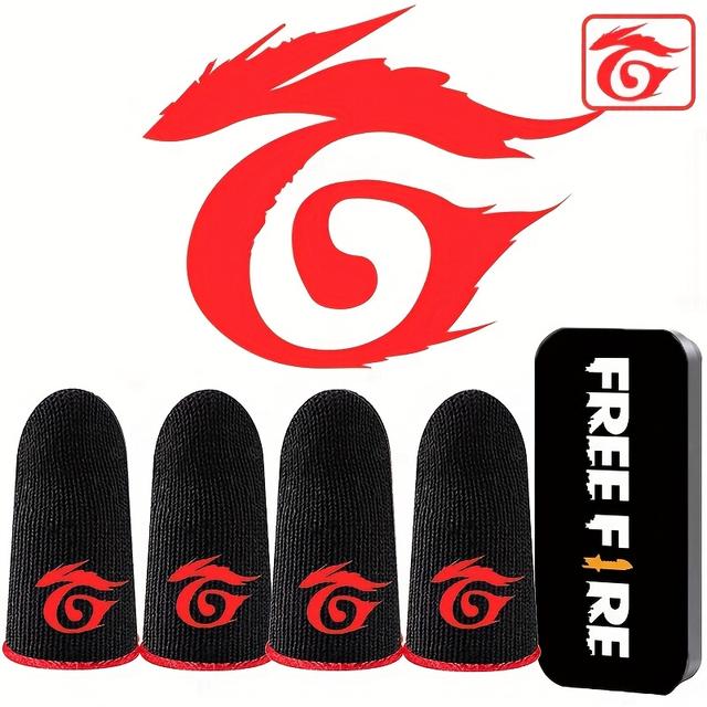 TEMU Fire Gaming Finger Sleeves, Breathable Non-slip Touch Gloves For Mobile Games And , Fun With Soft Texture For Gamer Experience