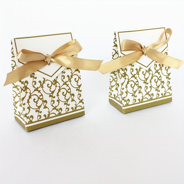 TEMU Gift For Her/him 100pcs Of European-style Small Capacity Engagement Year Gift Boxes For Graduation Season, Birthday Parties, And Thanksgiving Gifts With Ribbons For Mother's Day