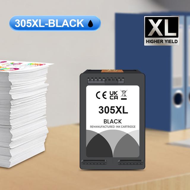 TEMU Zamienniki wkładów atramentowych 305XL do drukarek HP, w tym modele 2700, 2700E, 2752, 2752E, 2742, 2755, 4100, 4100E, 4152, 4155E, 6000, 6055, 6400, 6458, 6458E i 6455E